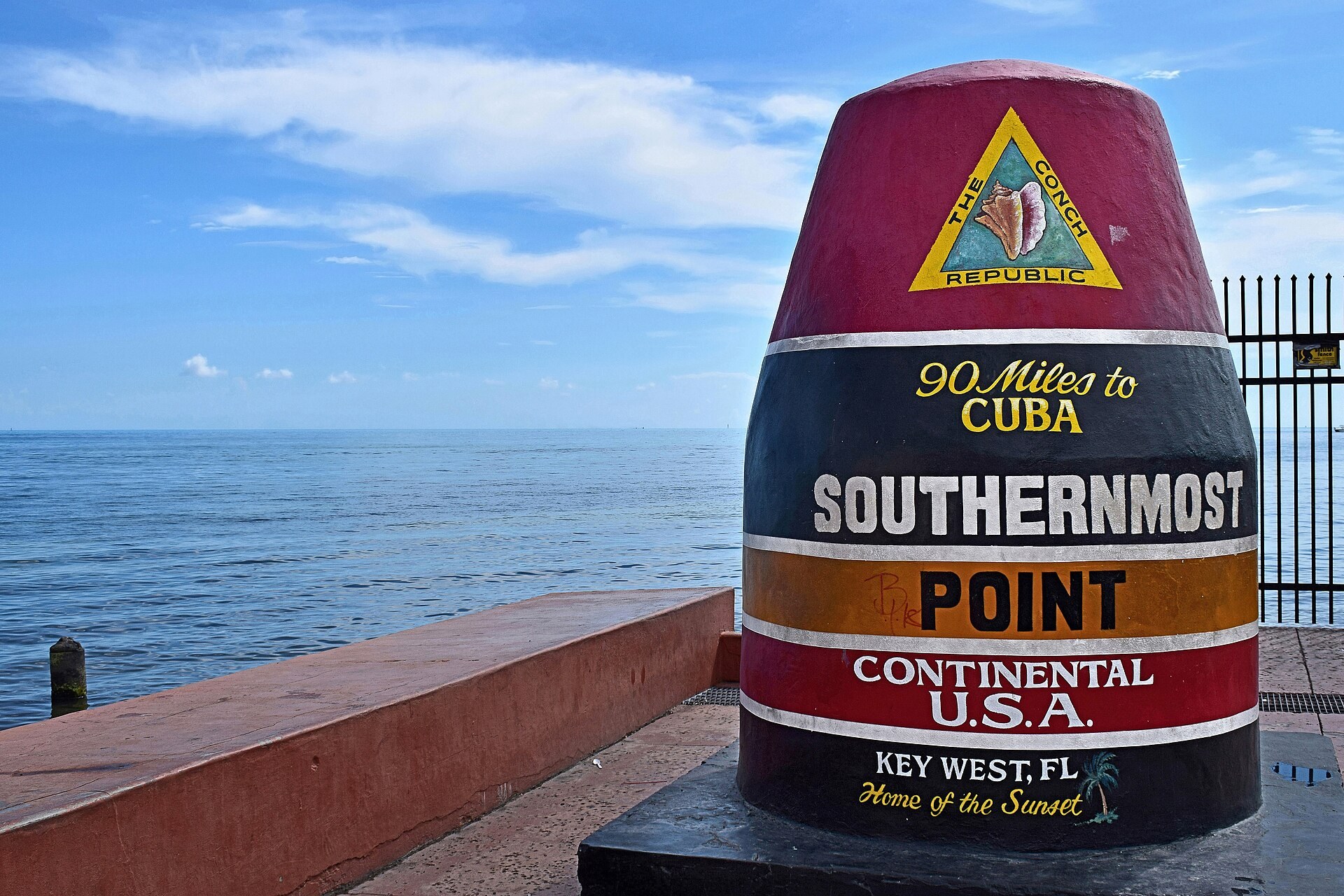 Southernmost Point Buoy in Key West , Florida (Key West)
