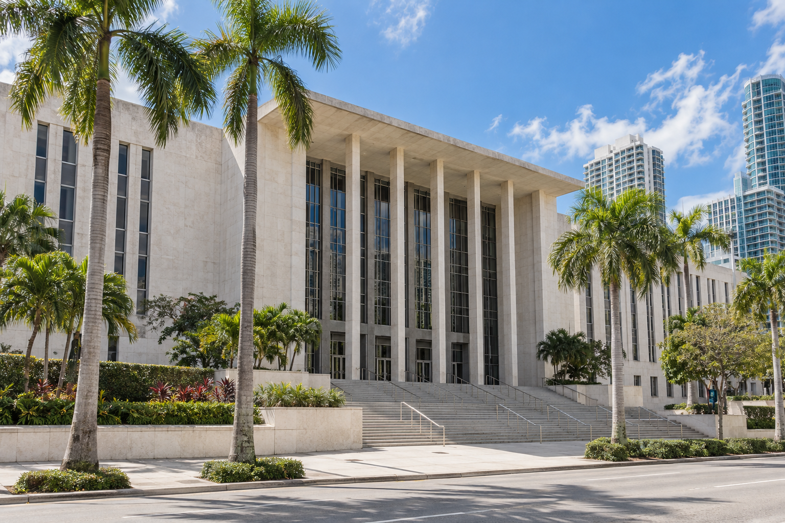 Richard E. Gerstein Justice Building on NW 12th Street in Miami