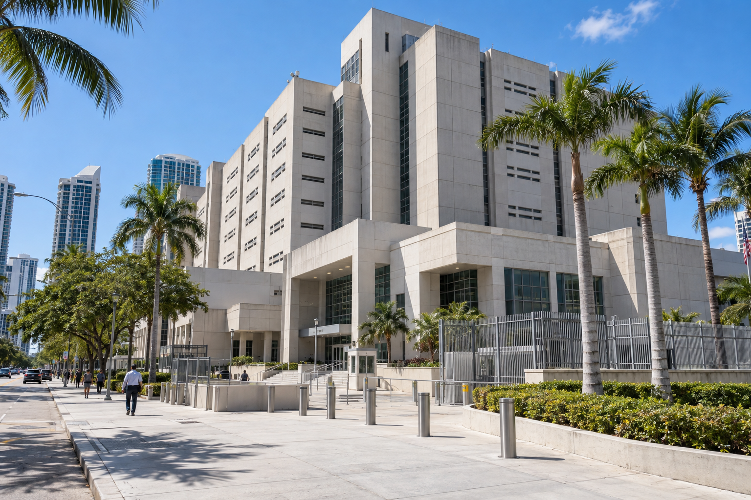 Broward County Main Jail facility on SE 1st Avenue in downtown Fort Lauderdale