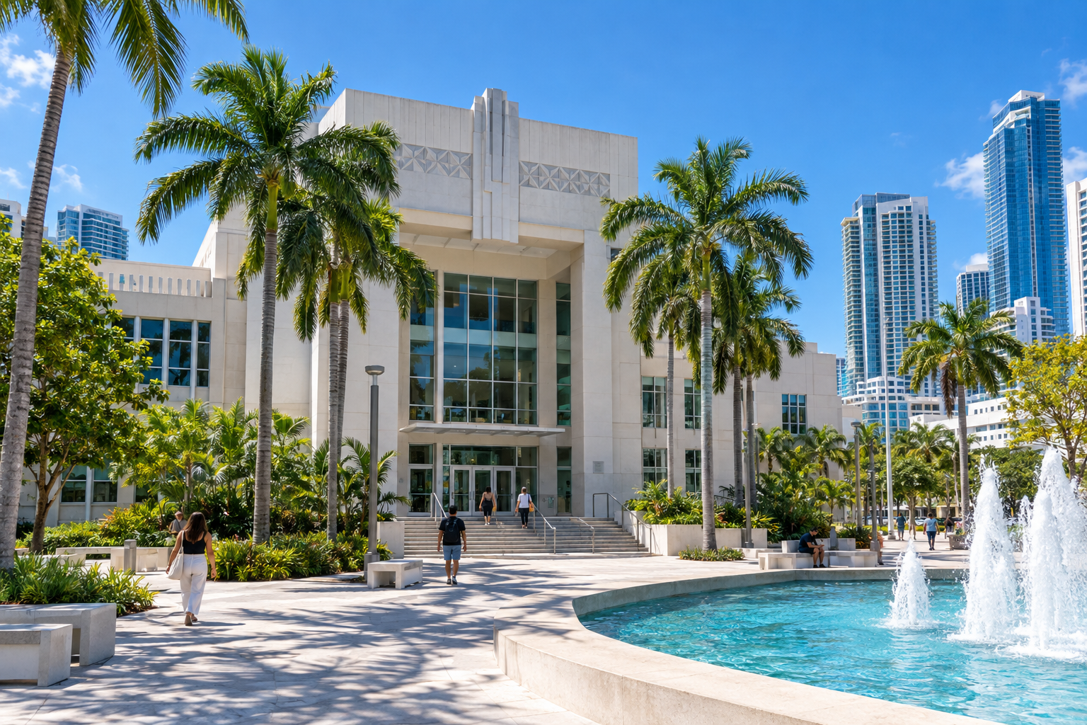 Miami-Dade Main Library downtown, with hours and parking