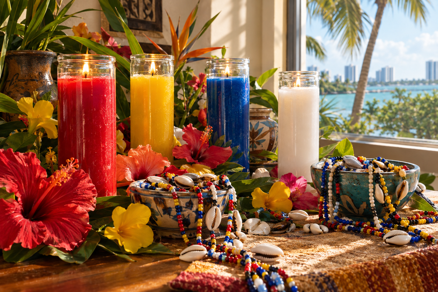 Santería and Lucumí religion in Miami, with its origins, practices and botánicas