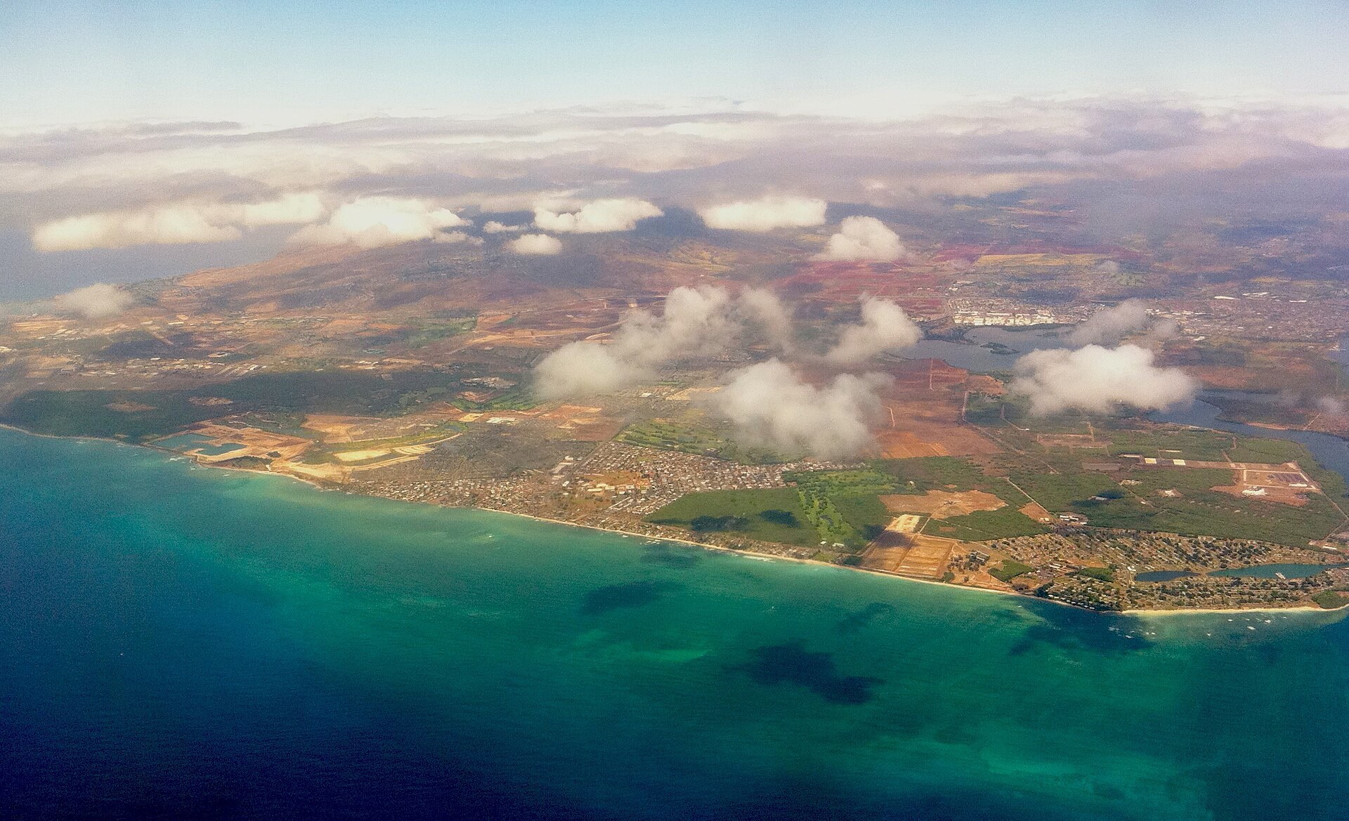 Aerial view of Ewa Beach, Oahu, Hawaii (Ewa Beach, Hawaii)